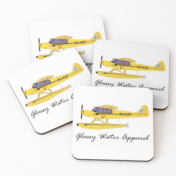 Item preview, Piper Cub on Floats "Glassy Water Apparel" designed and sold by NeckNech.
