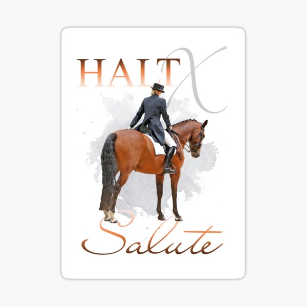 Halt X Salute Sticker