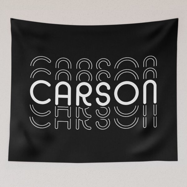 Item preview, Name Carson in Black and White Style designed and sold by Time-is-Money.