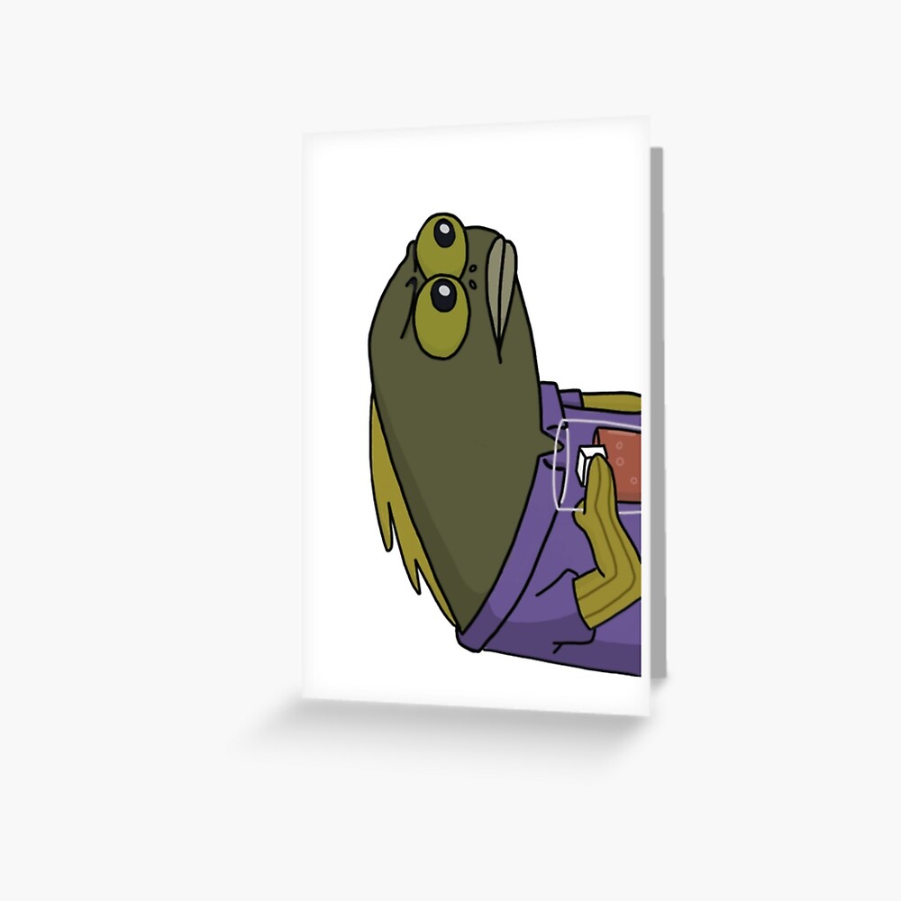 Mini Sad Fish Meme Sticker for Sale by baiiiley2