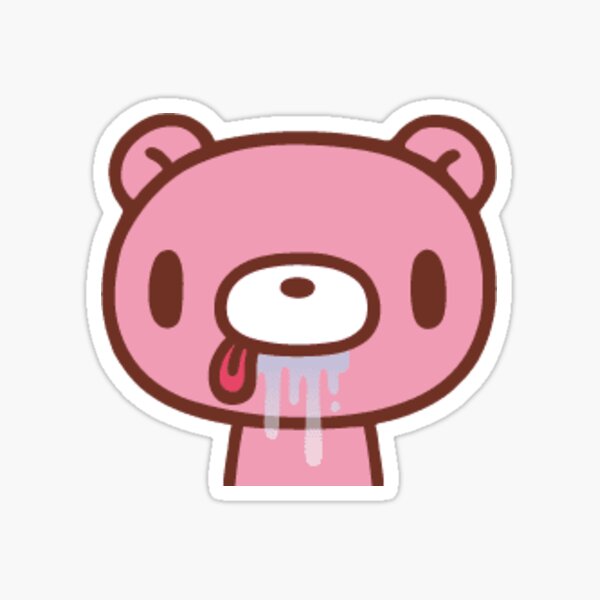 Gloomy Bear Drool Sticker By Crustacean Punk Redbubble