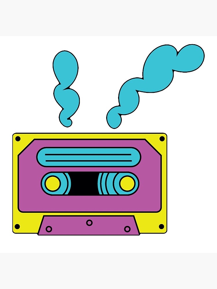 "Retro Music Cassette Tape Graffiti Art" Poster for Sale by edwardecho