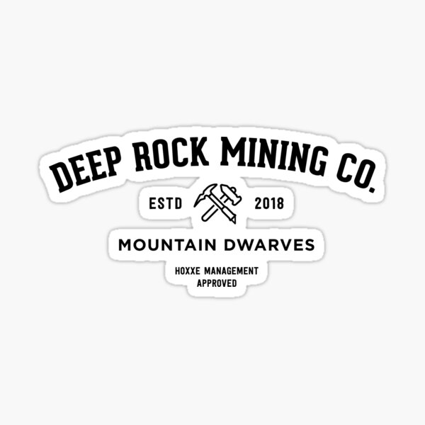 Deep Rock Galactic Mining Co. Sticker