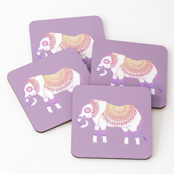 Item preview, Boho Elephant Mandala Pattern Purple designed and sold by Julie Erin Designs.