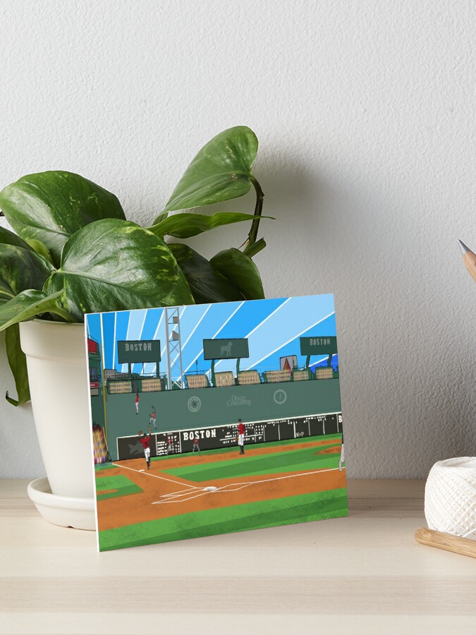  Fenway Park Canvas, Vintage Red Sox Decor, Red Sox Green Monster  Art : Handmade Products