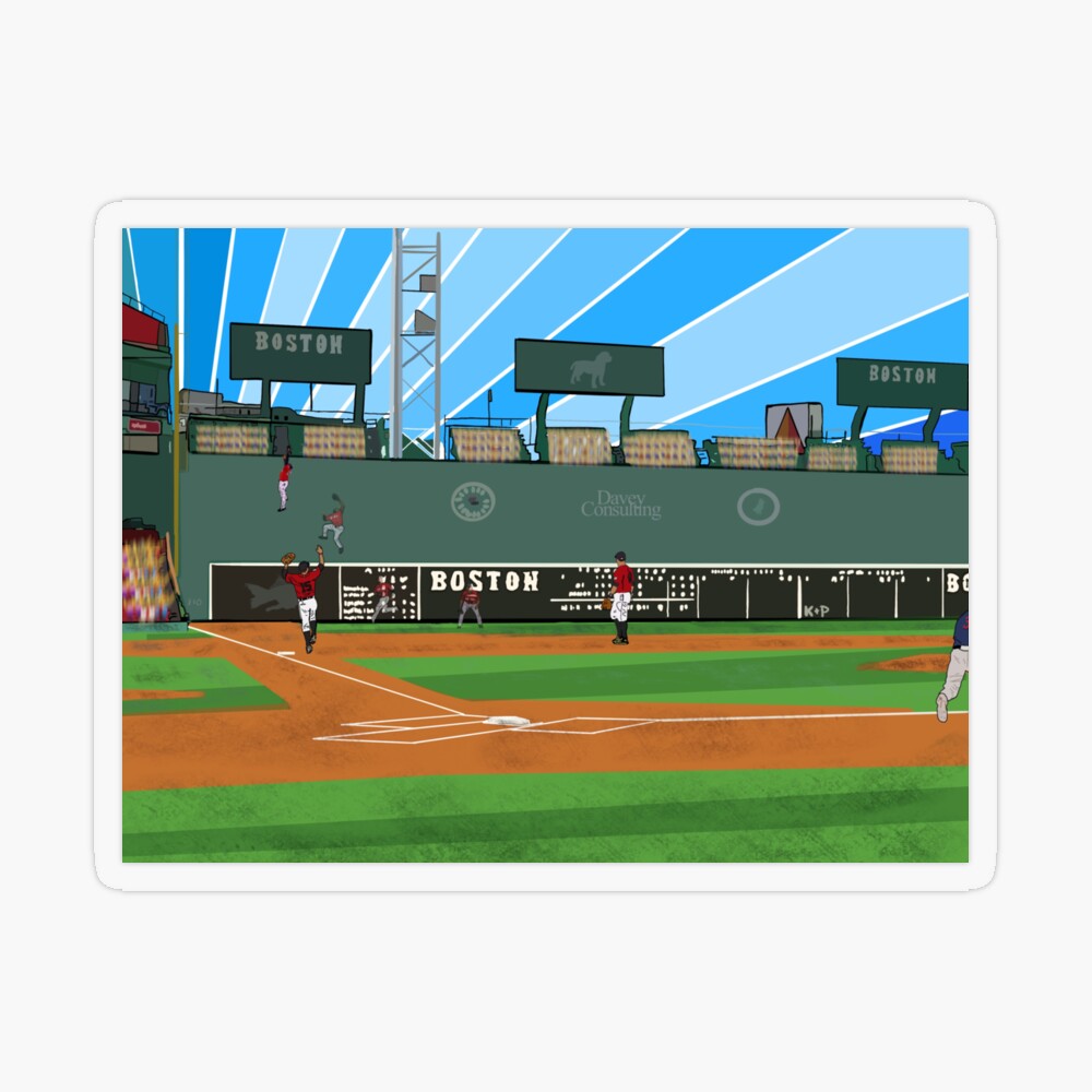 Boston Skyline with view of Historic Fenway Park, Boston Red Sox, Boston,  MA Wall Art, Canvas Prints, Framed Prints, Wall Peels