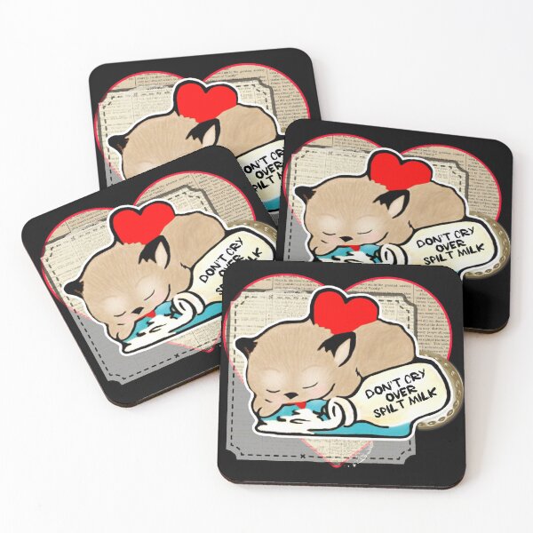 Item preview, Cute kawaii kitten. Don’t cry over spilt milk. designed and sold by CirqueBizerk.