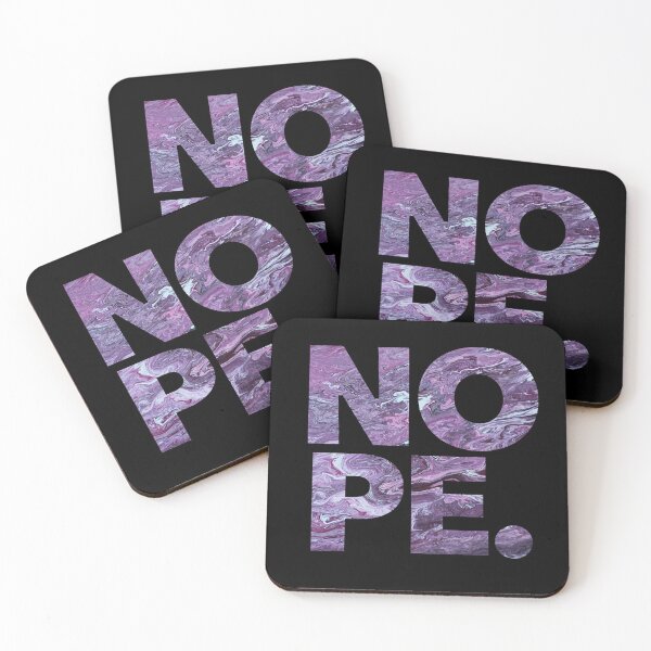 Item preview, Purple NOPE. designed and sold by Saphirtattoos.
