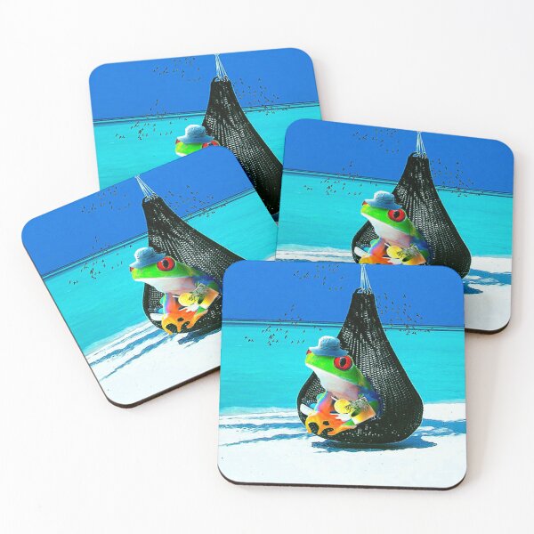 Item preview, Red-Eyed Eye Tree Frog On Beach designed and sold by SkylerJHill.