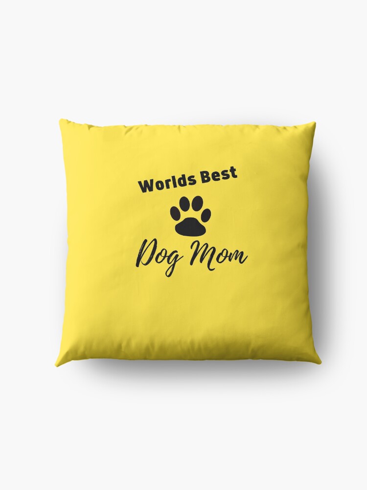 Alternate view of Worlds Best Dog Mom Floor Pillow
