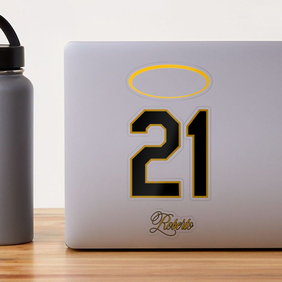 Numero 21, number 21, pirates Roberto Clemente MLB  Sticker for