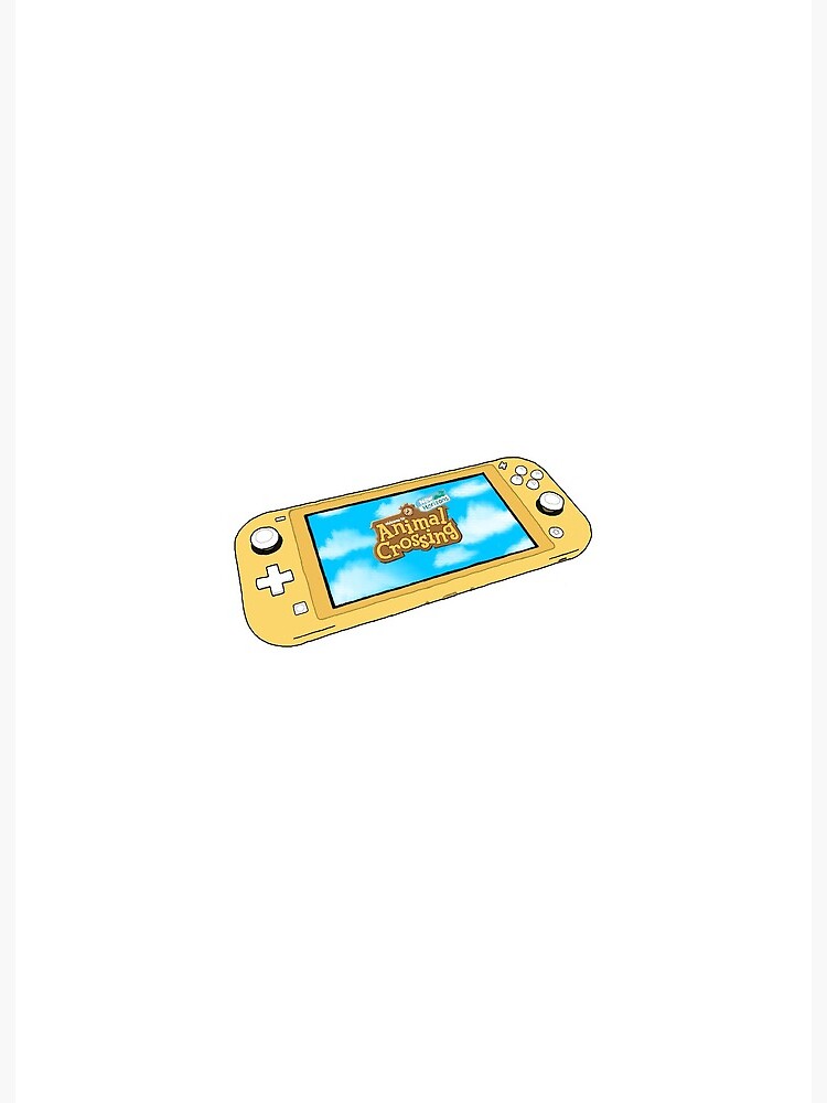 yellow switch lite with animal crossing
