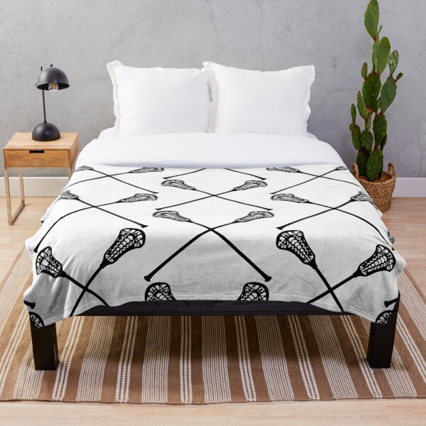 Lacrosse Sticks Throw Blanket