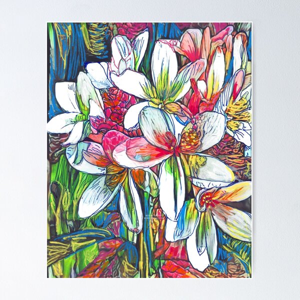 Aperçu de l'œuvre Bouquet de fleurs de Plumeria créée et vendue par RDRiccoboni.
