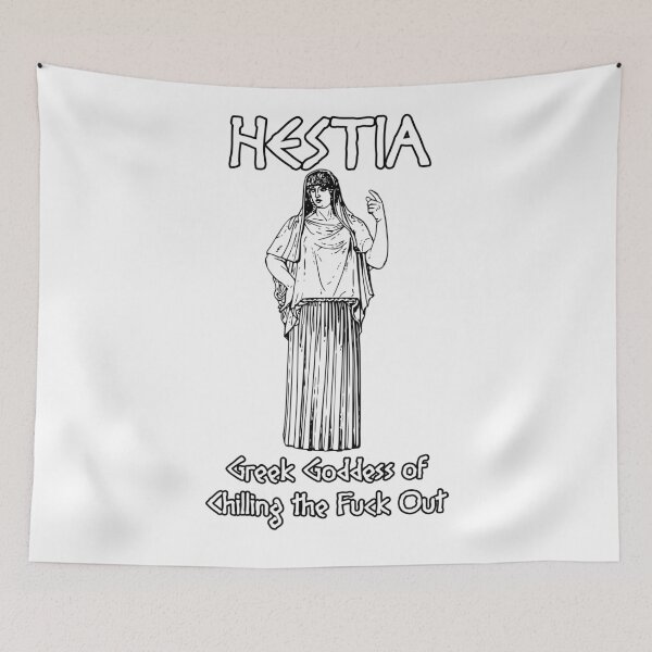 Item preview, Hestia, Greek Goddess of Chilling the Fuck Out designed and sold by Taversia.