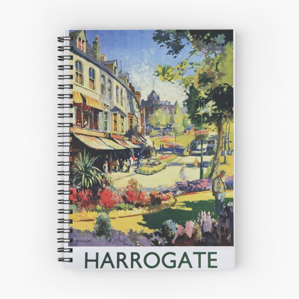 Item preview, Harrogate vintage travel poster designed and sold by stickart-marek.