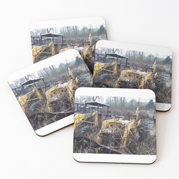 Item preview, Backhoe tractor in the grave yard, tractor cemetery. designed and sold by Pennylanemerch.