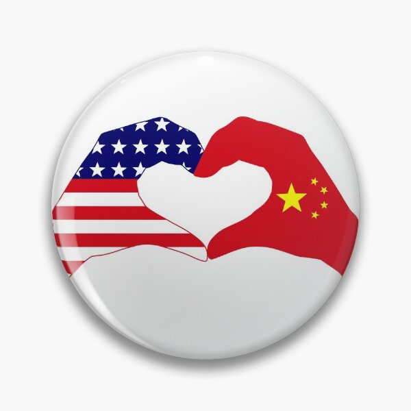 Item preview, We Heart USA & China Patriot Flag Series designed and sold by Carbon-Fibre Media.