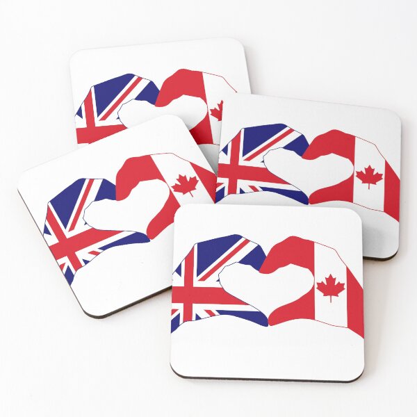 Item preview, We Heart UK & Canada Patriot Flag Series designed and sold by Carbon-Fibre Media.