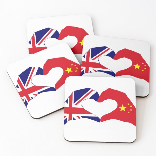 Item preview, We Heart UK & China Patriot Flag Series designed and sold by Carbon-Fibre Media.