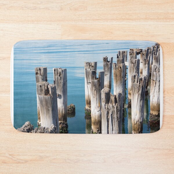 Item preview, Old wooden piles in clear blue water in Melbourne, Australia. designed and sold by Anne Scantlebury.