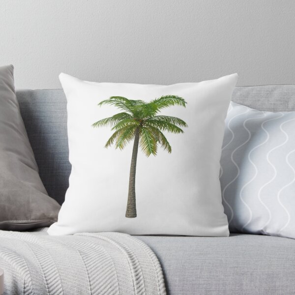 Palm tree throw store pillow