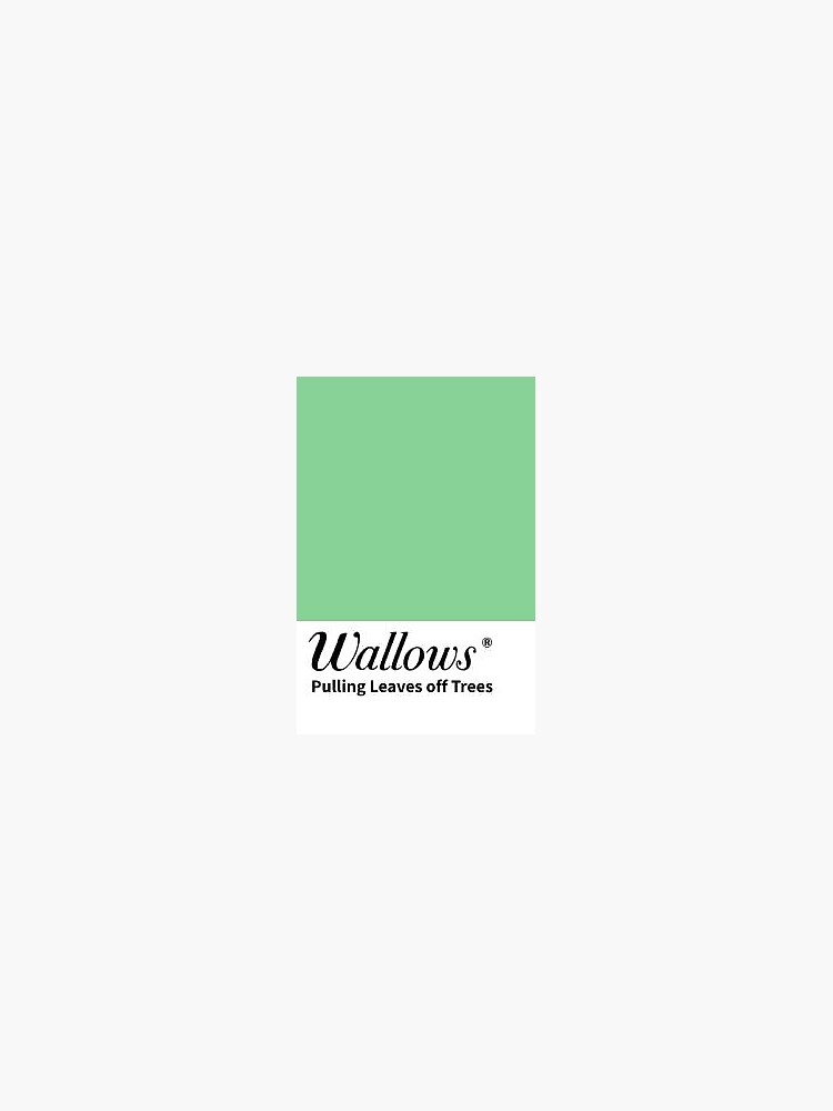 "Wallows Pulling Leaves off Trees Color Swatch" Sticker for Sale by