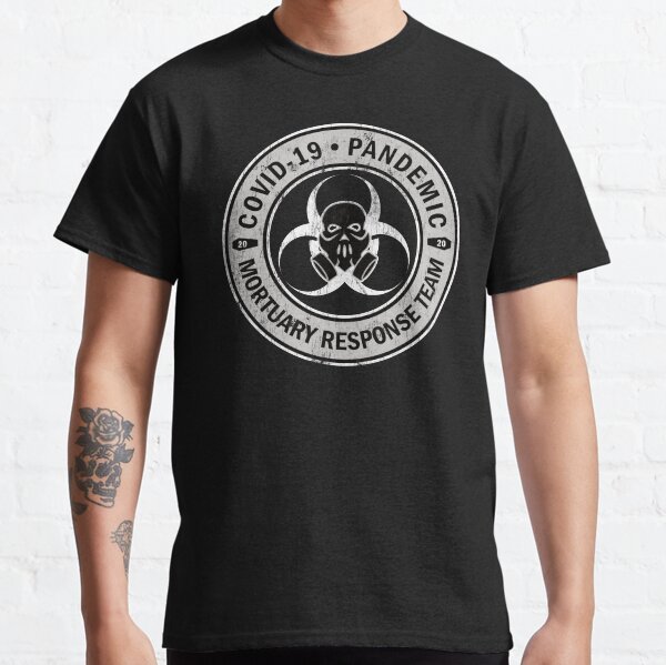 COVID-19 Pandemic Mortuary Response Team Skull Classic T-Shirt