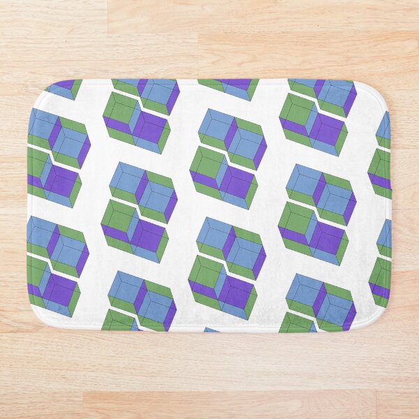 Badematten Optische Tauschung Redbubble