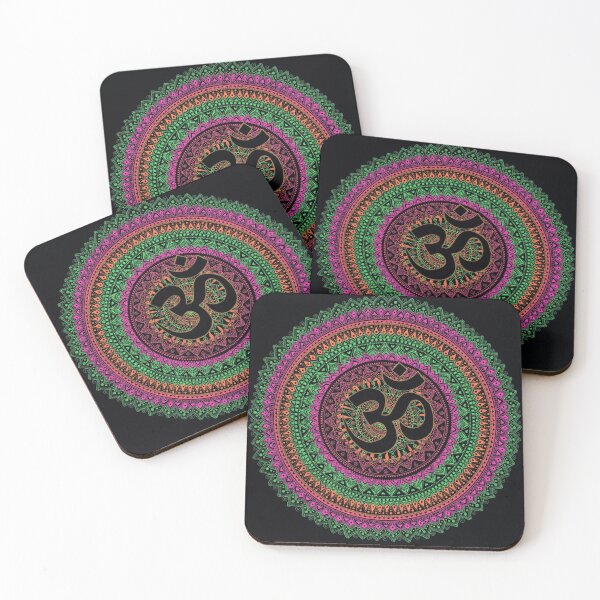 Item preview, Colorful OM mandala designed and sold by Rashmi's Art Shop.