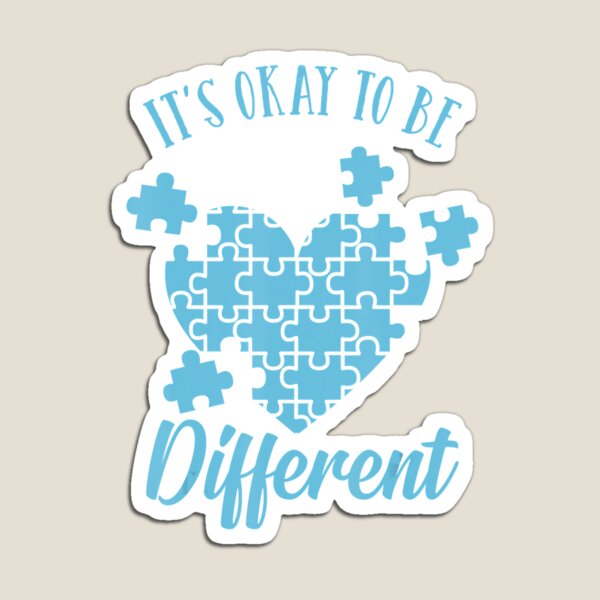 Artikelvorschau, Es ist in Ordnung, anders zu sein. Autistisches Puzzle-Autismus-Bewusstsein entworfen und verkauft von momecreative.