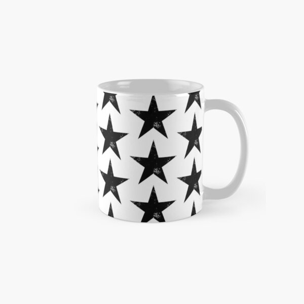 Black Stars Pop Art And Punk Style Classic Mug