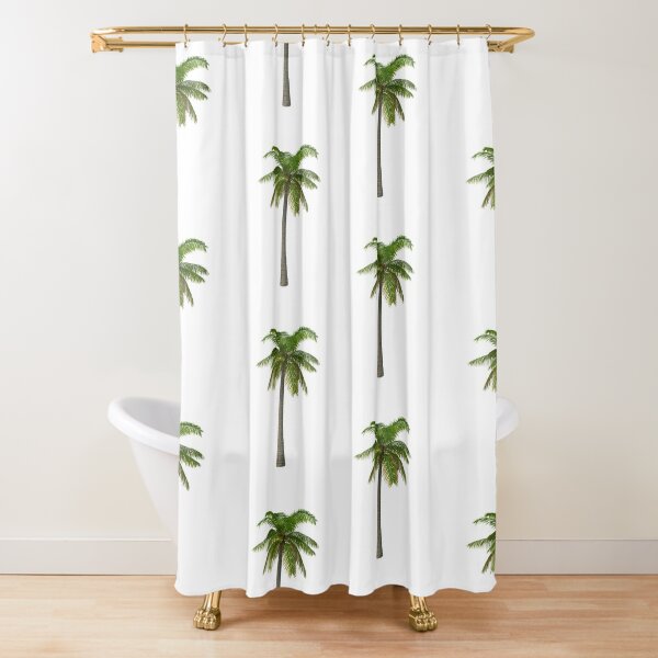 Palm tree on sale shower curtain