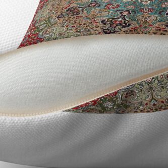 Alternate view of Vintage Antique Persian Carpet Print Throw Pillow