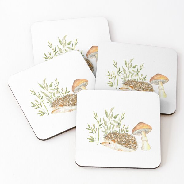 Item preview, hedgehog and the mushroom designed and sold by latiendadearyam.
