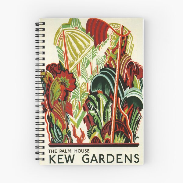 Item preview, Kew Gardens vintage travel poster designed and sold by stickart-marek.