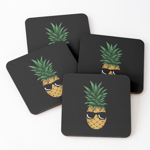 Item preview, Pineapple with sunglasses, colored designed and sold by Saphirtattoos.