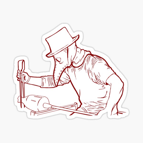 Plague Gaffer - Red/Orange Sticker