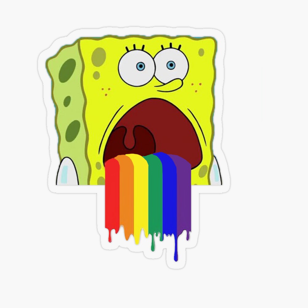 SpongeBob Throwing up Rainbow