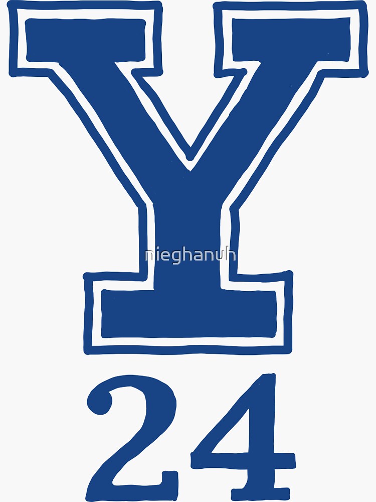 "Yale class of 2024" Sticker by nieghanuh | Redbubble