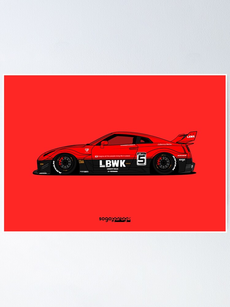 Liberty Walk Silhouette Works GT 35GT-RR | Poster