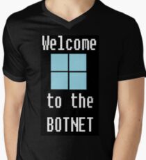 Welcome to The BotNet - black Men's V-Neck T-Shirt