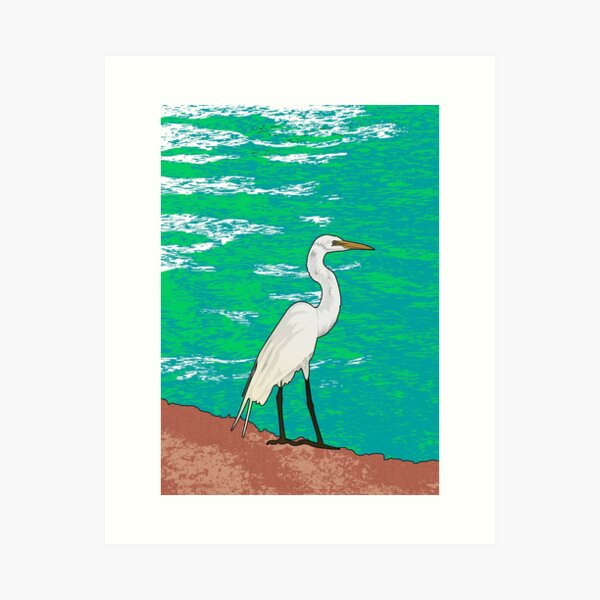 The Heron #3 Art Print