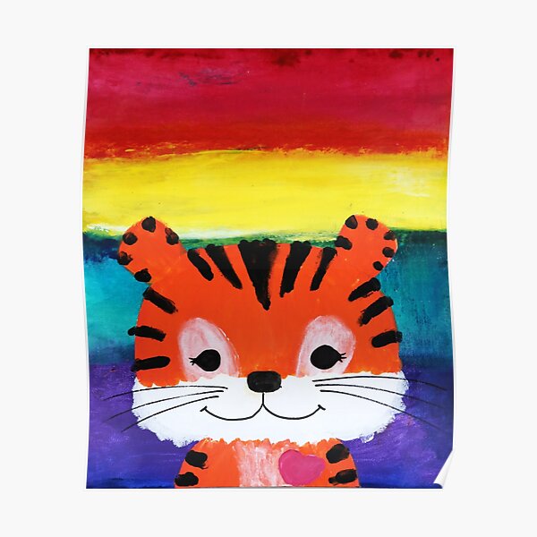happy tiger Poster