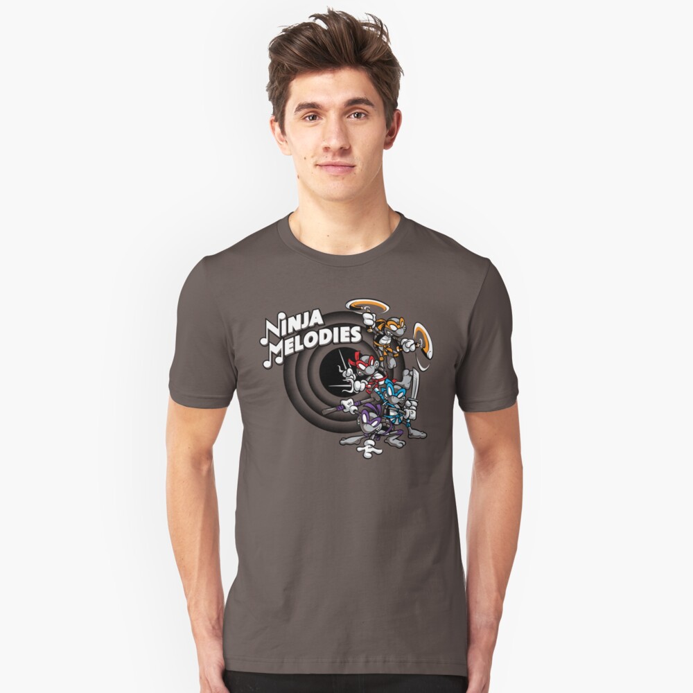 Ninja Melodies (TV Colours) Slim Fit T-Shirt