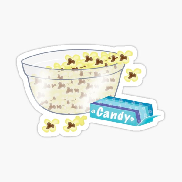 Movie and Popcorn Sticker