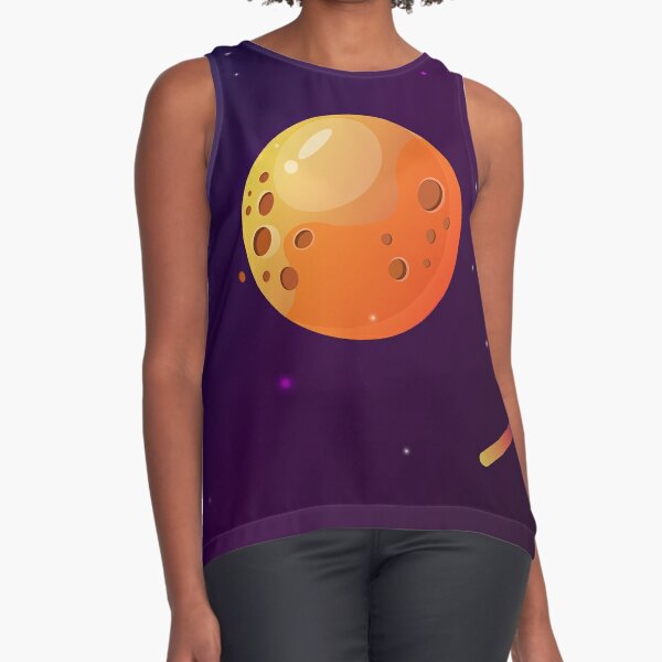 Orange planet Sleeveless Top