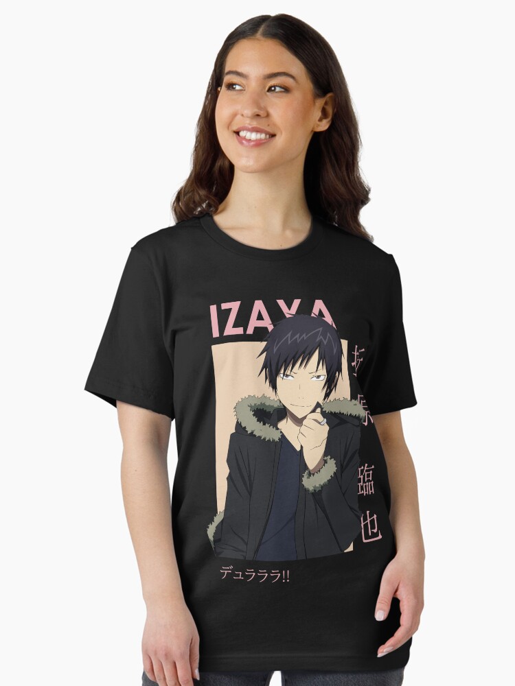 Aperçu 2 sur 7. T-shirt essentiel avec l'œuvre Izaya Orihara Durarara !! Carte Anime créée et vendue par kino-san.