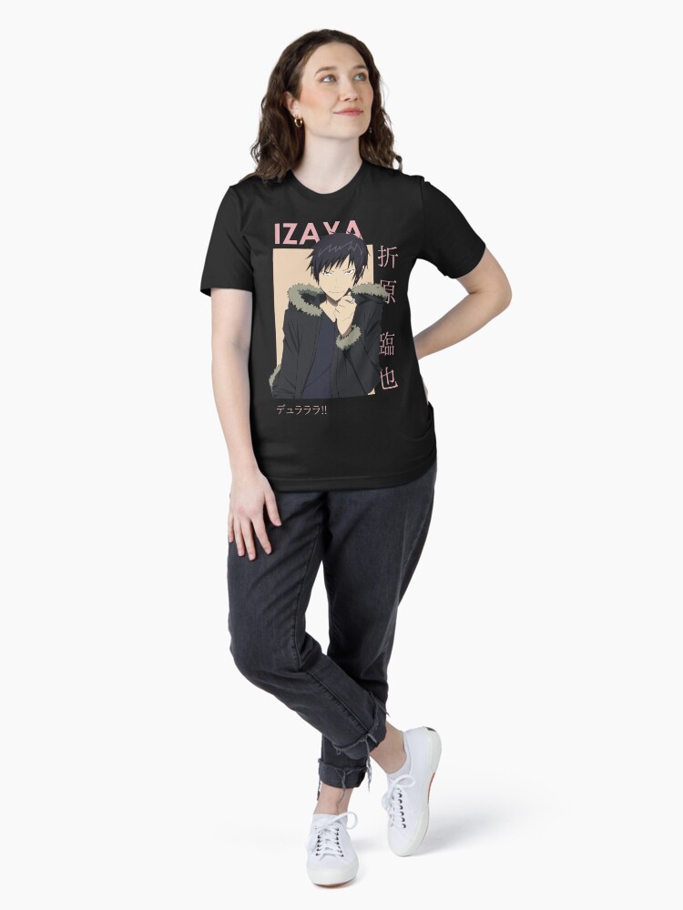 Aperçu 4 sur 7. T-shirt essentiel avec l'œuvre Izaya Orihara Durarara !! Carte Anime créée et vendue par kino-san.
