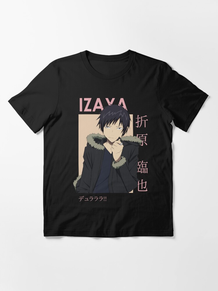 Aperçu 3 sur 7. T-shirt essentiel avec l'œuvre Izaya Orihara Durarara !! Carte Anime créée et vendue par kino-san.